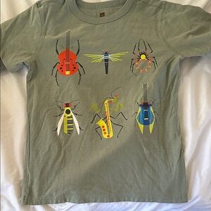Kids Green Bug Print T-Shirt